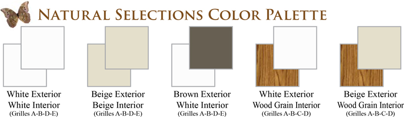 NH Cabernet Window Series Natural Selections Color Palette Vinyl Replacement &amp; New Construction Windows